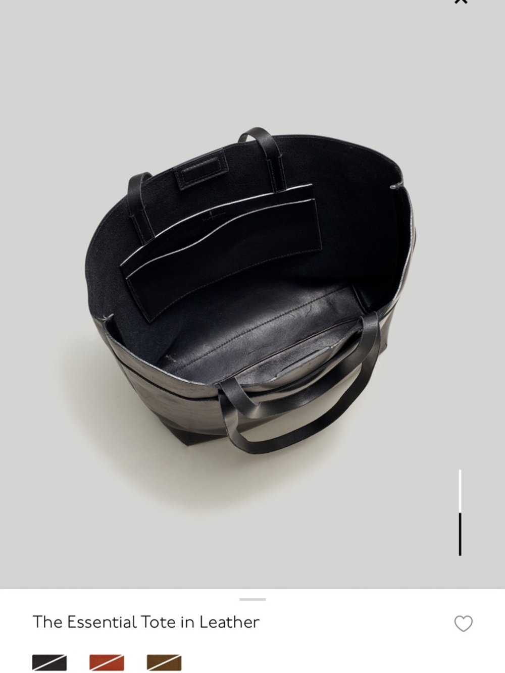 Madewell The Essential Leather Tote - Black - Picture 2 of 4
